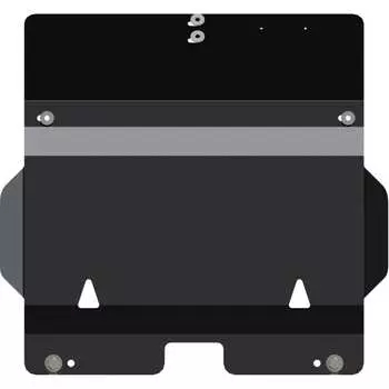 Защита картера для HYUNDAI H I (Starex) на пыльник 2002-2007 2.4/ 2.5TD 4wd, гнутая, сталь 2.0 мм, с крепежом sheriff