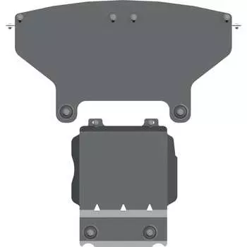 Защита картера для JEEP Grand Cherokee SRT 2013-6,4 АТ, гнутая, AL 5 мм, с крепежом sheriff