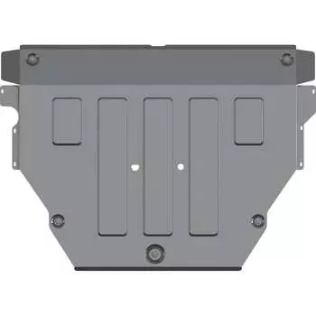 Защита картера двигателя и кпп алюминий 4 мм для VOLKSWAGEN Teramont-2017 / 2018 / 2019 / 2020 / 2021 / 2022 sheriff