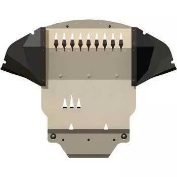 Защита картера двигателя и кпп алюминий 5 мм, для BENTLEY Continental-2003/2004/2005/2006/2007/2008/2009/2010/2011 sheriff