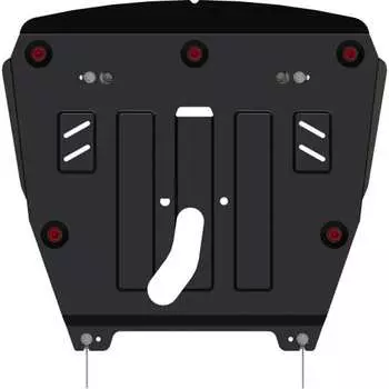 Защита картера двигателя и кпп сталь 2 мм для RENAULT Koleos-2017 / 2018 / 2019 / 2020 / 2021 / 2022-/ NISSAN X-Trail (T32)-2015 / sheriff