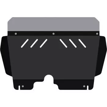 Защита картера двигателя и кпп сталь 2 мм, для SKODA Roomster сборка Россия, Украина-2007/2008/2009 sheriff