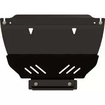 Защита картера и КПП для CHERY Indis 2010-2015 1.3 MT, гнутая, сталь 2.0 мм, с крепежом sheriff