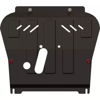 Защита картера и КПП для CHEVROLET Aveo 2008-2011 1.2/ 1.4/ 1.5, универсальнай штамповка, сталь 2.0 мм, с крепежом sheriff