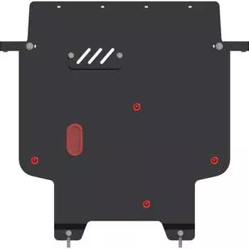 Защита картера и КПП для CHRYSLER Sebring 2006-2010 2.4/ DODGE Avenger 2007-2014 2.0/ 2.4, гнутая, сталь 2.5 мм, с крепеж sheriff