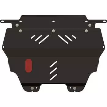 Защита картера и КПП для CITROEN Berlingo 2008-1.6/ 1.6HDi/ 1.9D/ PEUGEOT Partner Tepee 2008-2015 1.9 TDI, гнутая, сталь sheriff