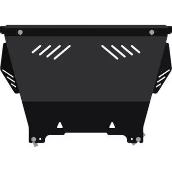 Защита картера и КПП для CITROEN C5 2008-2010 1.8/ 2.0, гнутая, сталь 2.0 мм, с крепежом sheriff