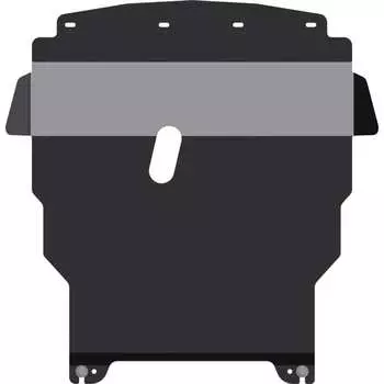 Защита картера и КПП для FAW Vita 2006-2010 1.3, гнутая, сталь 2.0 мм, с крепежом sheriff