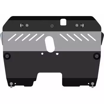 Защита картера и КПП для FORD Edge 2014-3.5 АТ, универсальная штамповка, сталь 2.5 мм, с крепежом sheriff