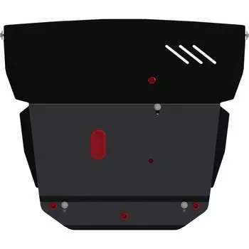 Защита картера и КПП для FORD Escape 2001-2004 2.0/ 2.4/ 2.7/ 3.0/ FORD Maverick 2001-2004 2.0/ 2.3/ 3.0/ MAZDA Tribute 2 sheriff