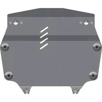 Защита картера и КПП для HONDA CR-V 2012-2015 2.0/ 2.4 АТ, гнутая, AL 4 мм, с крепежом sheriff