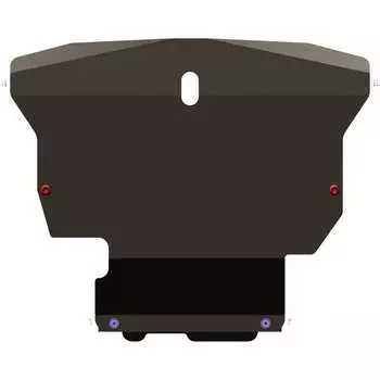 Защита картера и КПП для HYUNDAI Accent 1999-2005 1.3/ 1.5/ 1.6/ 1.5CRDI/ HYUNDAI Verna 2000-2006 1.3/ 1.5, гнутая, сталь sheriff