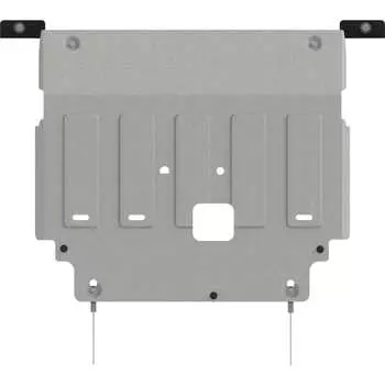 Защита картера и КПП для HYUNDAI Creta 2021-1.6 АТ/ 2.0 AT, MT/ FWD, Fu/ WD, универсальная штамповка, AL 4 мм, с крепежом sheriff