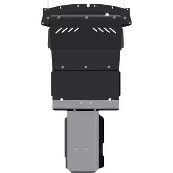 Защита картера и КПП для INFINITI FX 45 2003-2008 4.5, гнутая, сталь 2.0 мм, с крепежом sheriff