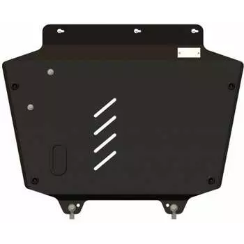 Защита картера и КПП для KIA Carnival 2006-2014 2.2CRDi / 2.7 / 2.9CRDi, гнутая, сталь 2.0 мм, с крепежом sheriff