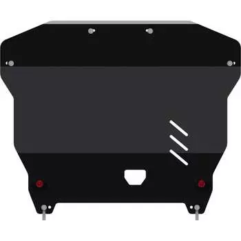 Защита картера и КПП для KIA Optima 2012-2015 2.0 AT, гнутая, сталь 2.0 мм, с крепежом sheriff