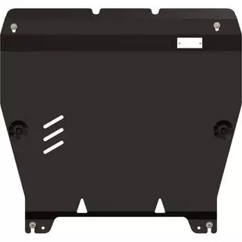 Защита картера и КПП для KIA Sorento 2009-2010 2.5/ 3.3/ 2.2CRDi / 2.4 / 3.5, гнутая, сталь 2.0 мм, с крепежом sheriff