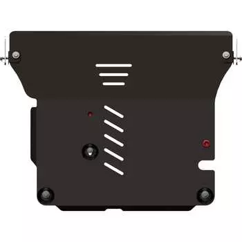 Защита картера и КПП для LIFAN Smily 2011-2014 1.3 MT, гнутая, сталь 2.0 мм, с крепежом sheriff