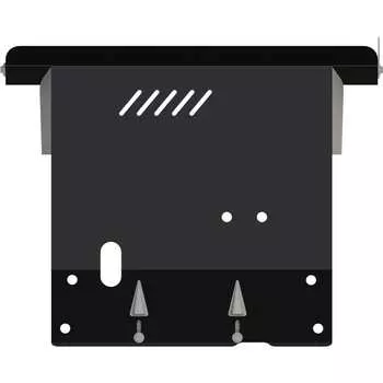 Защита картера и КПП для MAZDA MPV 1999-2006 2.3, гнутая, сталь 2.0 мм, с крепежом sheriff