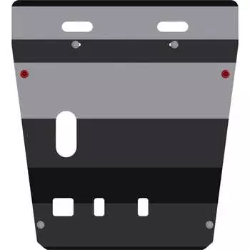 Защита картера и КПП для Mercedes-Benz Vito 1996-2003 2.2D/ 2.3D, гнутая, сталь 2.0 мм, с крепежом sheriff