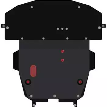 Защита картера и КПП для MITSUBISHI Eclipce 1999-2006 2.4/ 3.0, гнутая, сталь 2.0 мм, с крепежом sheriff