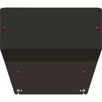 Защита картера и КПП для PEUGEOT 407 2004-2006 1.6/ 1.8/ 2.0/ 2.0HDi, гнутая, сталь 2.0 мм, с крепежом sheriff