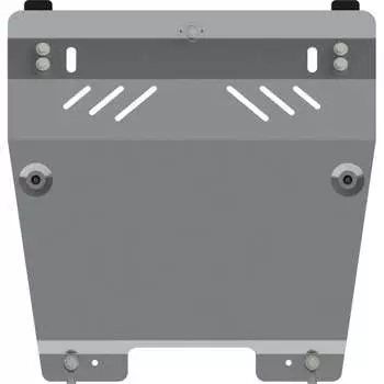 Защита картера и КПП для RENAULT Duster / RENAULT Duster 2015-1.6 МТ4 wd/ 2.0 МТ 4wd, гнутая, AL 5 мм, с крепежом sheriff