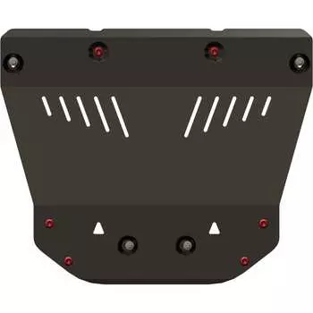 Защита картера и КПП для RENAULT Laguna 2007-2015 2.0 АТ, гнутая, сталь 2.0 мм, с крепежом sheriff