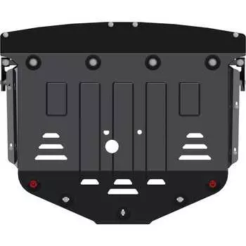 Защита картера и КПП для RENAULT Master 2010-2.3 MT FWD, универсальная штамповка, сталь 2.5 мм, с крепежом sheriff