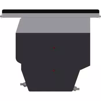 Защита картера и КПП для TOYOTA Vista Правый руль 1994-2003 1.8/ 2.0, гнутая, сталь 2.0 мм, с крепежом sheriff