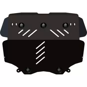 Защита картера и КПП для VOLKSWAGEN Scirocco для а/м без ППП 2008-2014 1.4 TSI(122hp/160 hp) MT, AT,DSG/ 2.0TSI (211 hp) sheriff