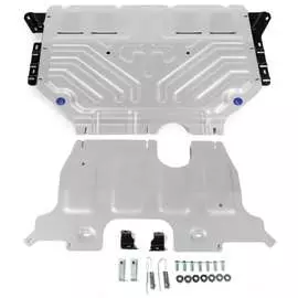 Защита картера и КПП для Volkswagen Teramont V - 2.0; 3.6 2017-н.в. Rival