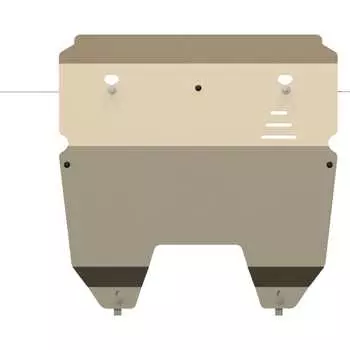 Защита картера и КПП для VOLVO XC 90 V8 2002-2015 4.4, гнутая, AL 5 мм, с крепежом sheriff