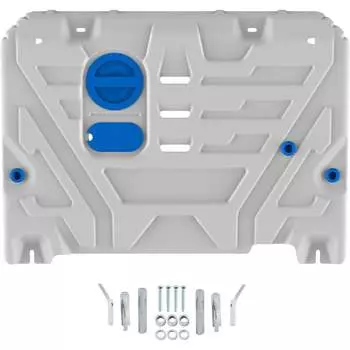 Защита картера + комплект крепежа Haval M6, V-1.5, Робот, передний, 2023- Rival 333.9432.1