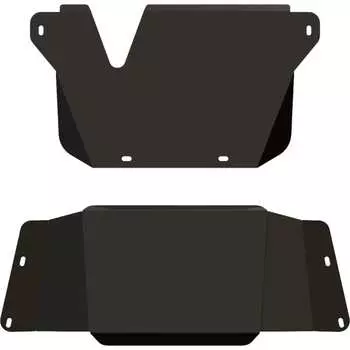 Защита КПП и РК для TOYOTA Land Cruiser 105 2002-2007 4.2D/ 4.5/ 4,7, гнутая, сталь 2.5 мм, с крепежом sheriff