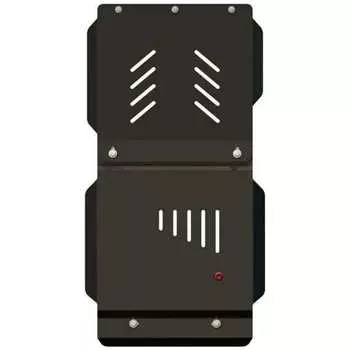 Защита кпп и РК для TOYOTA Land Cruiser 90 5-ти дверн. 1996-2001 3,4i АТ, гнутая, сталь 2.5 мм, с крепежом sheriff