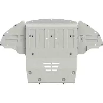 Защита радиатора для FORD Mustang 2019-5.0 AT RWD, универсальная штамповка, AL 4 мм, с крепежом sheriff