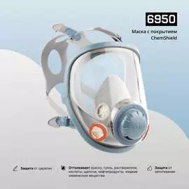 Защитная полнолицевая маска Jeta Safety 6950-L