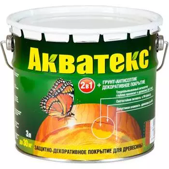 Защитно-декоративное покрытие для древесины Акватекс