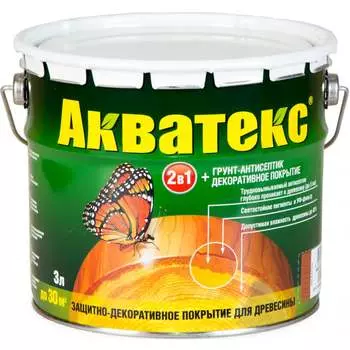 Защитно-декоративное покрытие для древесины Акватекс