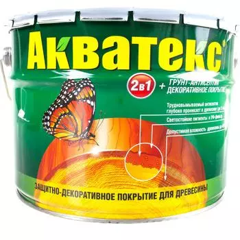 Защитно-декоративное покрытие для древесины Акватекс