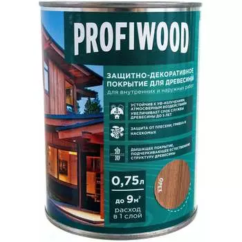 Защитно-декоративное покрытие для древесины Profiwood 72622