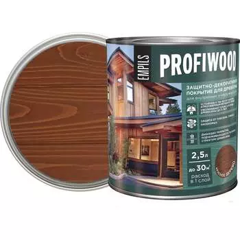 Защитно-декоративное покрытие для древесины Profiwood 72659