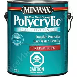 Защитное финишное покрытие Minwax Polycrycic 15555