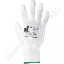 Защитные перчатки с полиуретановым покрытием jetasafety (12 пар) jp011w/xl