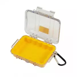 Защитный кейс pelican 1020 желтый с прозрачной крышкой 1020-027-100e