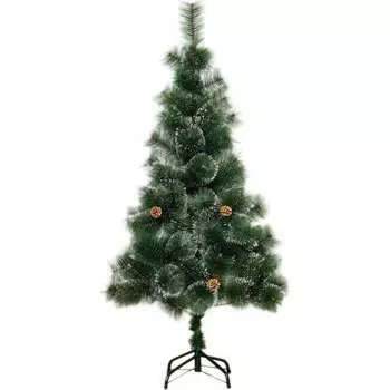 Заснеженная новогодняя искусственная напольная елка URM