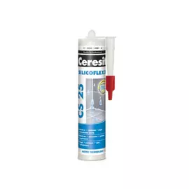 Затирка для швов henkel ceresit cs 25 эластичная, силиконовая, с антигрибковым эффектом, св-коричн. 280мл 1095896
