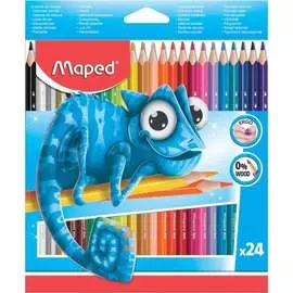 Заточенные цветные карандаши Maped