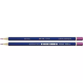 Заточенный акварельный карандаш Vista-Artista 413 Лиловый, Lilac purple 611354